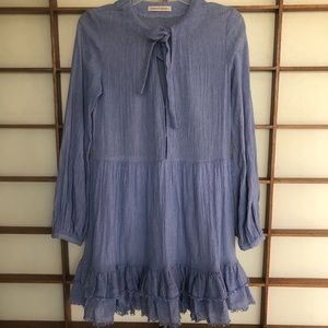 The East Order blue mini dress. Size small.